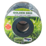 Капельная лента 8 mil шаг 10см бухта 100 метров эмитерная GOLDEN DRIP