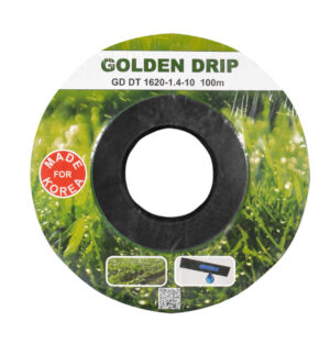 Крапельна стрічка 8 mil крок 10 см 100 м бухта емітерна GOLDEN DRIP