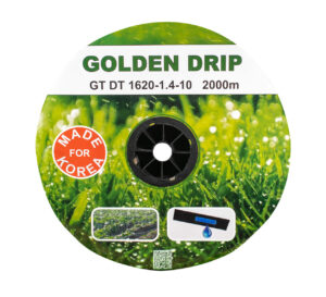 Стрічка Крапельна 8 mil крок 20 см бухта 2000 метрів емітерна GOLDEN DRIP