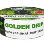 Стрічка Крапельна 8 mil крок 20 см бухта 3000 метрів емітерна GOLDEN DRIP