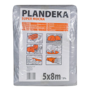 Тент 160 г/м2 5 мх8м “PLANDEKA” тент тарпауліновий покривний