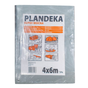 Тент 160 г/м2 4 х 6 м поліпропіленовий “PLANDEKA” від дощу та снігу
