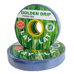 Рукав ПВХ Lay Flat 6″ (100 мм), 50 м GOLDEN DRIP для поливу та перекачки води