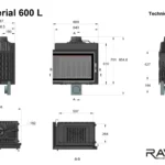 Каминная топка Ravan IMPERIAL 600L 8 кВт
